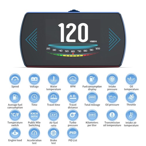 P12 auto obd2 head display - head,