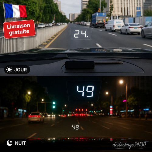 Hud gps velocità led usb - hud,