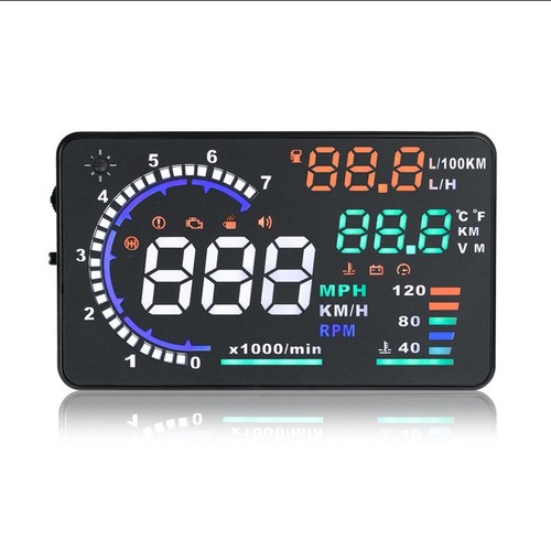 Tachimetro hud per auto obd2 - hud,