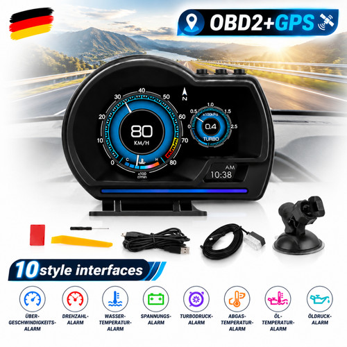Digitale obd2 gps hud - digitale, obd2+gps